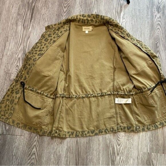 Frame cheetah print cargo jacket size small - Picture 9 of 14